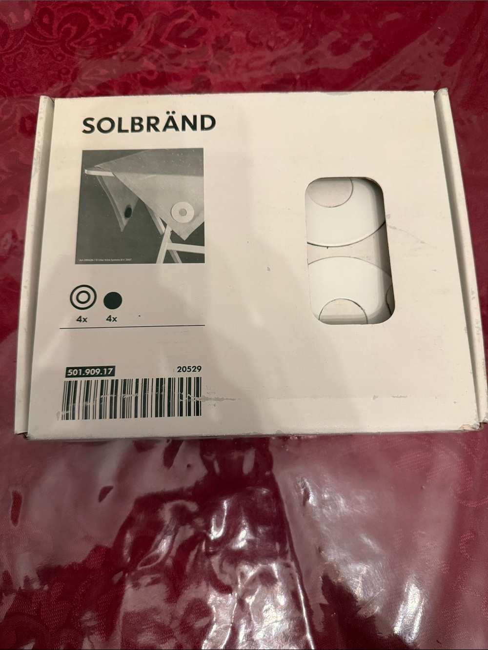 IKEA SOLBRÄND 4Pcs Magnetic Weights, for outdoor Tablecloth/Curtains